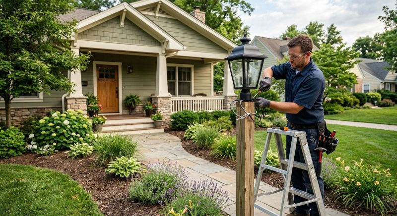 Garden Lighting Installation in Olathe, KS