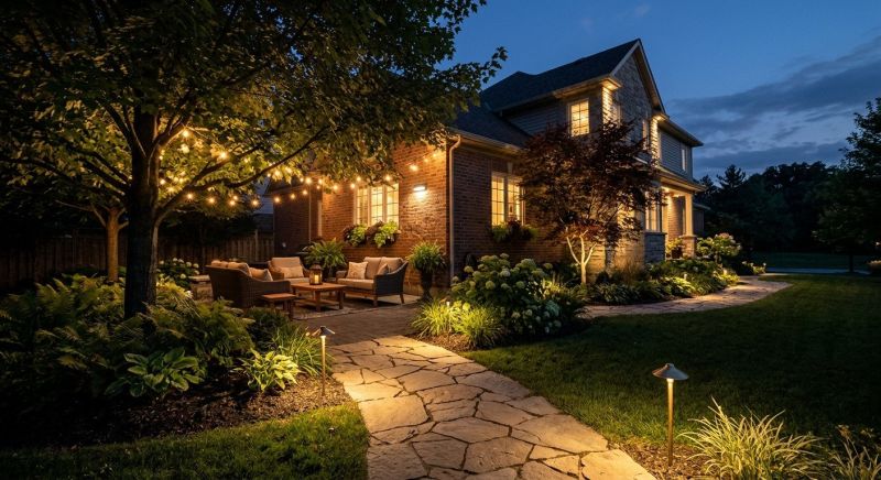Terrace Lighting Installation in Kansas City, KS